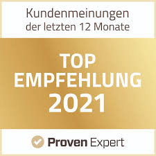 Provenexpert Badge Top Empfehlung 2021 referenzen